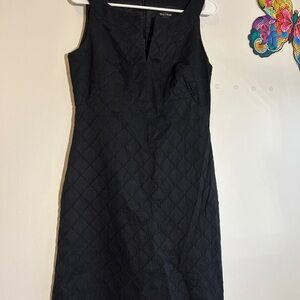 White House Black Market Textured Black Mini Dress